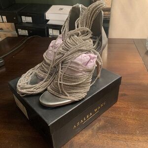 Azalea Wang Miffy Silver 7.5 heels